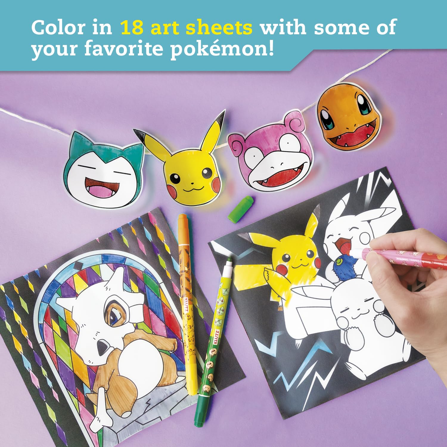 KLUTZ Pokémon Stained Glass Art Craft Kit