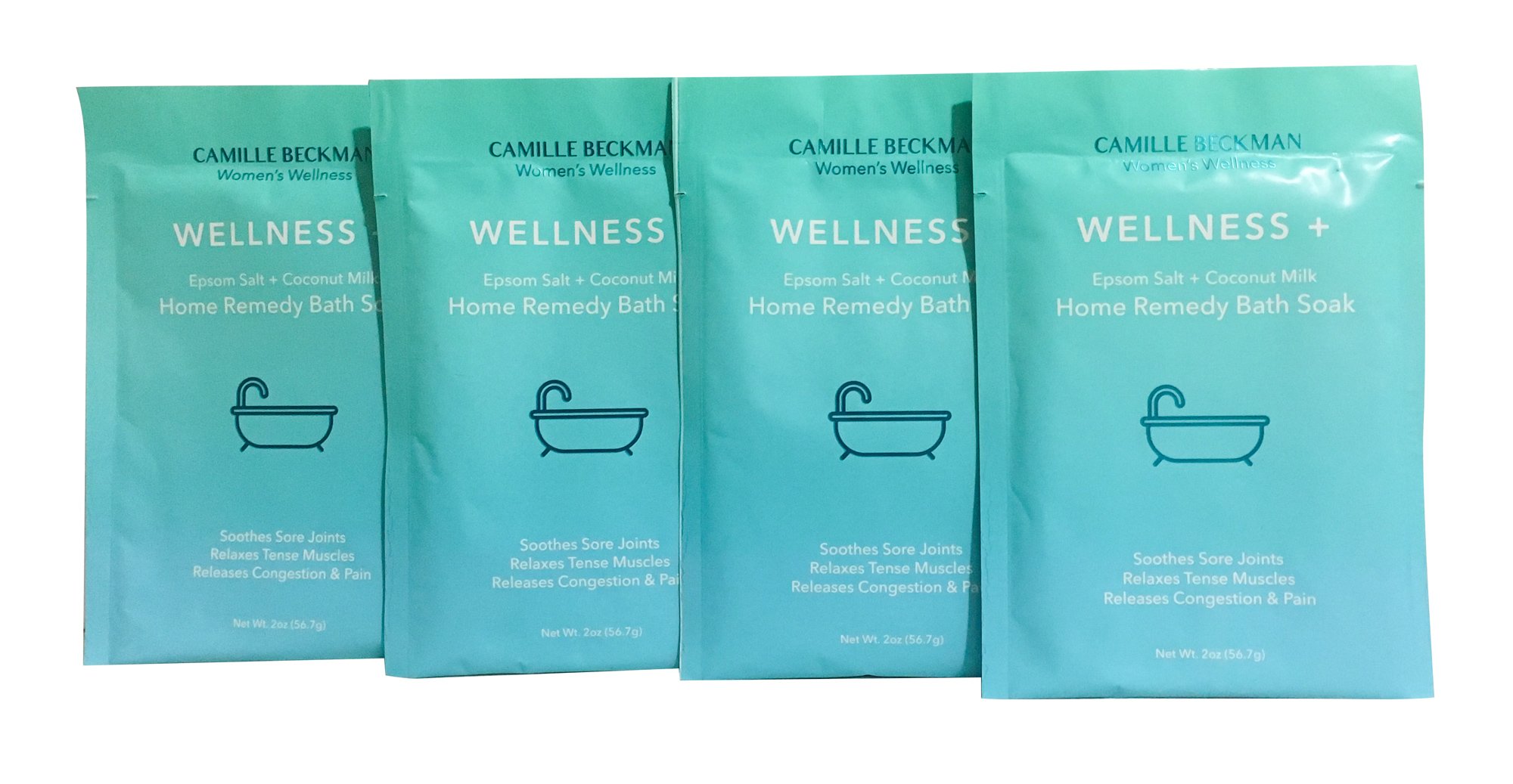 Camille Beckman Home Remedy Body Bath Soak, Wellness Plus, 2 Oz (Pack of 4)