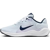 Nike Revolution 7 Big Kids' Running Shoes (FB7689-004, Football Grey/Midnight Navy-Lilac Bloom) Size 6.5