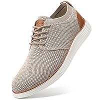 VILOCY Men's Fashion Dress Sneakers Casual Walking Shoes Business Oxfords Comfortable Breathable Lightweight Tennis