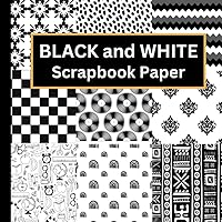 Checkered Black and White Scrapbook Paper: Printed Double Sided Craft Paper, 8.5