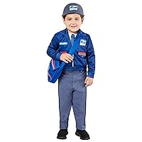 Rubies Child's Usps Letter Carrier Costume Top With Pants, Hat, and SatchelChild Costume