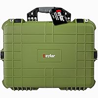 Eylar Large 20 Inch Protective Camera Case Water and Shock Proof With Foam (Green) Eylar Large 20 Inch Protective Camera Case Water and Shock Proof With Foam (Green)