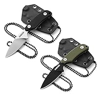 Omesio 2 Pieces Compact Neck Knife, 5.82