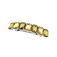 Linpeng Handmade Acrylic Jewel French Barrette-Fashion Faux Stone Accessories Hair Clip for Women, 4