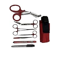 EMT and First Responder Medical Tool Kit: Adjustable Nylon Belt Pouch, Premium First Aid Gear: EMT Shears, 7.25