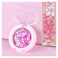 Shimmer Eye Glitter Eyeshadow Makeup Face Jewels Pigment Body Glitter Sequin Gel Cream Eyes Make Up Shiny Stickers Eye Shadow (Color : 11)