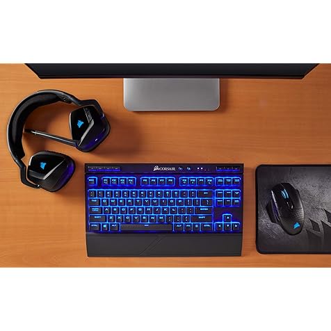K63 Wireless Mechanical Gaming Keyboard, backlit Blue LED, Cherry MX Red - Quiet & Linear