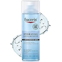 Eucerin Hydrating 3-in-1 Micellar Water, Formulated with Hyaluronic Acid, 6.8 Fl Oz Bottle