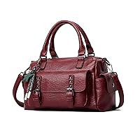 NICOLE & DORIS Crossbody Bags for Women Vintage Shoulder Bag Multiple Pockets Handbags PU Leather Small Satchel Bag