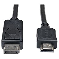 Tripp Lite DisplayPort to HDMI Cable Adapter, DP to HDMI (M/M), 1080p, 20 ft. (P582-020) , Black
