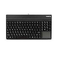 Cherry G86-62401 Compact Keyboard - Integrated Touchpad - USB - Black- Spill Resistant (G86-62401EUADAA)