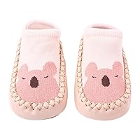Size 2 Baby Girl Shoes Korean Version Infant Low Top Toddler Shoes and Socks Children's Baby Floor Boat Socks Slipper Hole Bow Leather Socks Slipper Toddler Boy Shoes Size 10