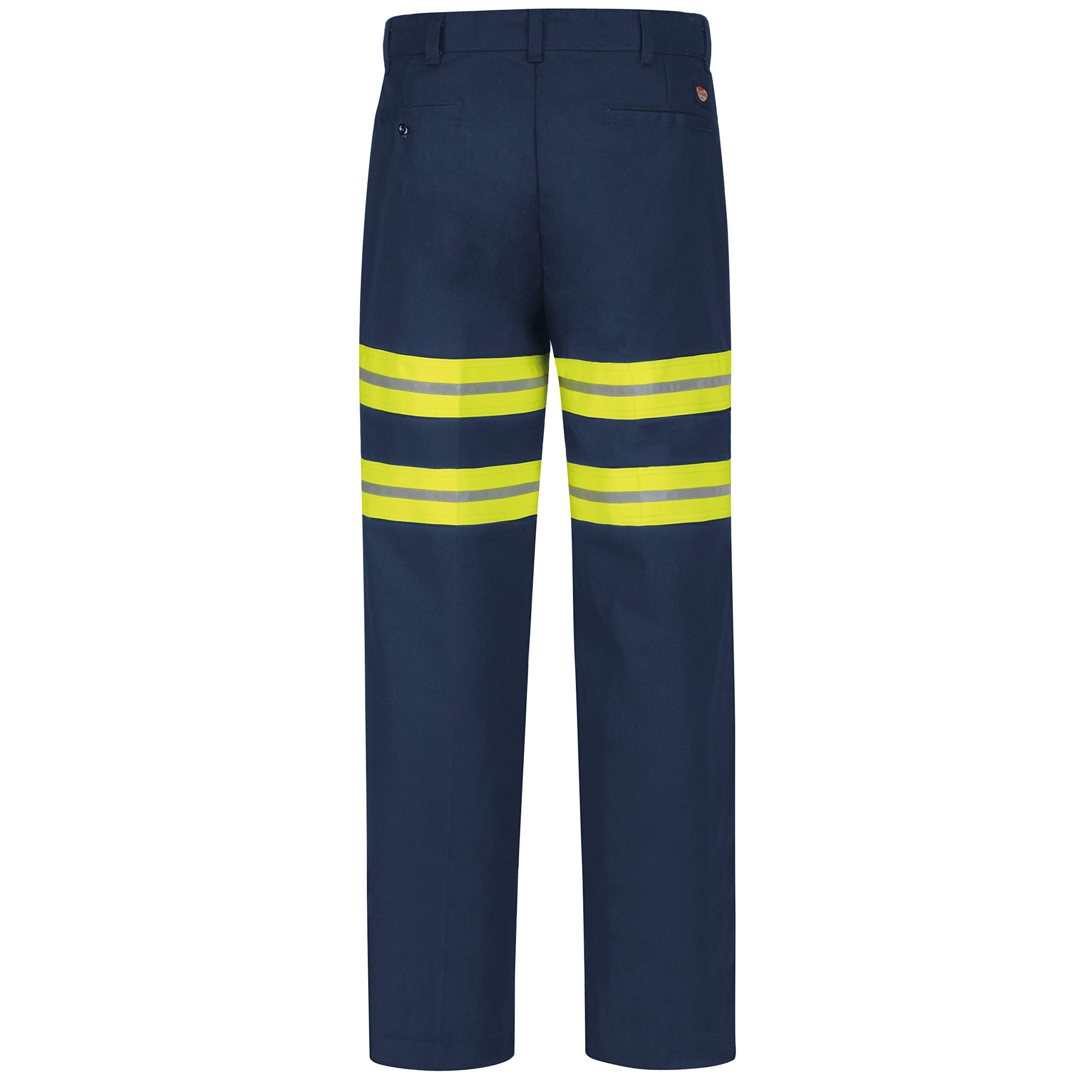 Red Kap Men's Stain Resistant Enhanced Visibility Flat Front Work Pants