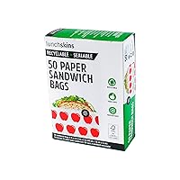 Recyclable & Sealable Food Storage Sandwich Bags Apple, 50 count