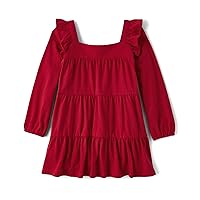 girls Tiered Dress classicred