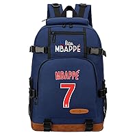 Mbappe Backpack Laptop Rucksack,PSG Club Bookbag Large Capacity Knapsack,Messi,Neymar Backpack