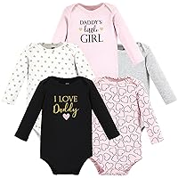 Hudson Baby unisex-baby Cotton Long-sleeve Bodysuits