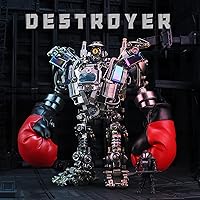3D Metal Puzzle Mechanical Cyberpunk,Robot Destroyer Metal Model Set,High Difficulty 3D Metal Puzzle, Adult 3D Metal Puzzle, Adult DIY Metal Model kit,Metal Puzzles for Adults for Boys