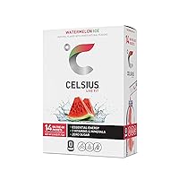 CELSIUS® On-the-Go Powder Sticks Watermelon Ice, Essential Energy 2.6 Oz (14 Sticks per Pack)