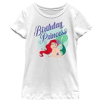 Disney Girl's Ariel Bday Prin T-Shirt