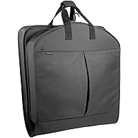 WallyBags® 40” Deluxe Travel Carry-On Garment Bag with Two Pockets, Perfect for Suits and Shirts