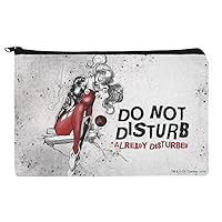 GRAPHICS & MORE Harley Quinn Already Disturbed Makeup Cosmetic Bag Organizer Pouch