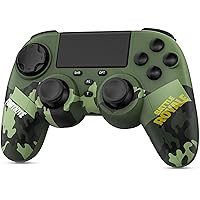 Wireless PS4 Controller, Custom Playstation 4 Gamepad for Kids Compatible with PS4/PS4 Slim/PS4 Pro/PC/Steam with Upgraded Analog Sticks/6-Axis Motion Sensor/1000mAh Battery/Headphone Audio/Turbo