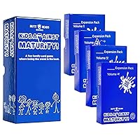 Kids Against Maturity: Card Game for Kids and Families, Super Fun Hilarious for Family Party Game Night, Combo Pack with Expansion #1#2#3 and #4