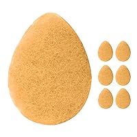 Face Scrubber, Citrus and Vitamin C Infused Exfoliating Facial Cleansing Pads, Disposable Exfoliator Face Sponge for Daily Face Cleaning and Makeup Removal, 6 Count