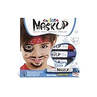 Mask Up Carnival, Face Painting Kit for Boys and Girls, Make-up Sticks Ideal for Christmas, Halloween, Carnival and Parties - 3 Colours and 2 Tutorials - Dermatologically Tested