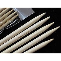 7 Inch Double Pointed Point (BR Brand, Registered) Bamboo Knitting Needles Size 0, 1, 2, 3, 4, 5, 6, 7, 8, 9, 10, 10.5, 11, 13, 15 (US 10.5 (6.50 mm))