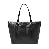 Fossil Women's Carlie Leather Tote Bag Purse Handbag for Women