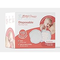 Mommy's Precious Disposable Cotton Nursing Pads 132 Packs for Pregnant Breastfeeding lactating Nursing Moms Breast Milk Pads
