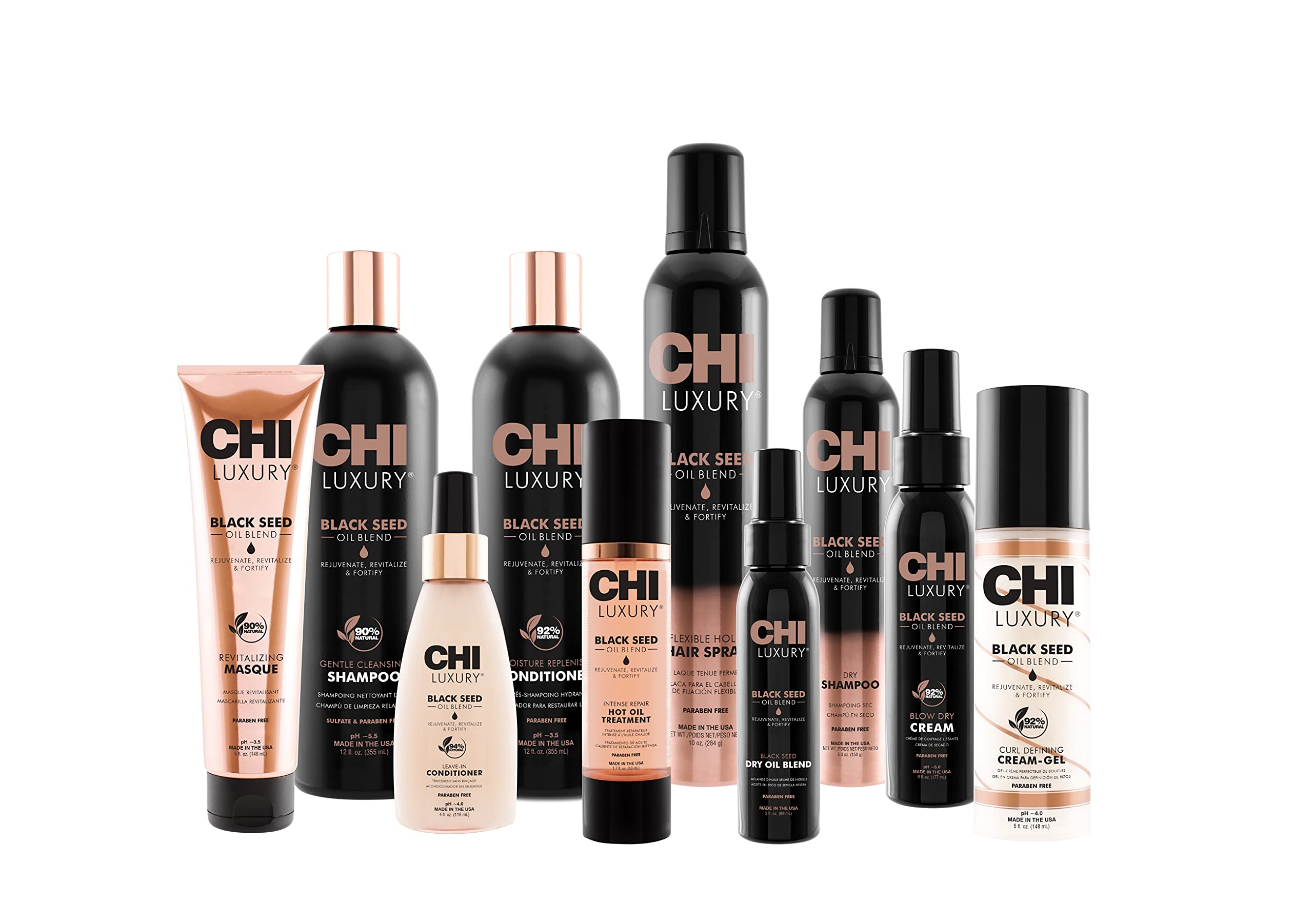 CHI Luxury Black Seed Oil Leave-In Conditioner, 4 Fl Oz