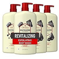 Men's Body Wash Revitalizing with Charcoal, 30 oz (Pack of 4)
