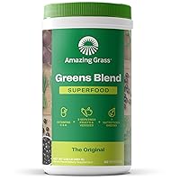 Greens Blend Superfood: Super Greens Powder Smoothie Mix for Boost Energy ,with Organic Spirulina, Chlorella, Beet Root Powder, Digestive Enzymes & Probiotics, Original, 60 Servings