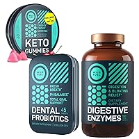 WILD FUEL Dental Probiotics, Keto Gummies with MCT Oil and Digestive Enzymes Bundle