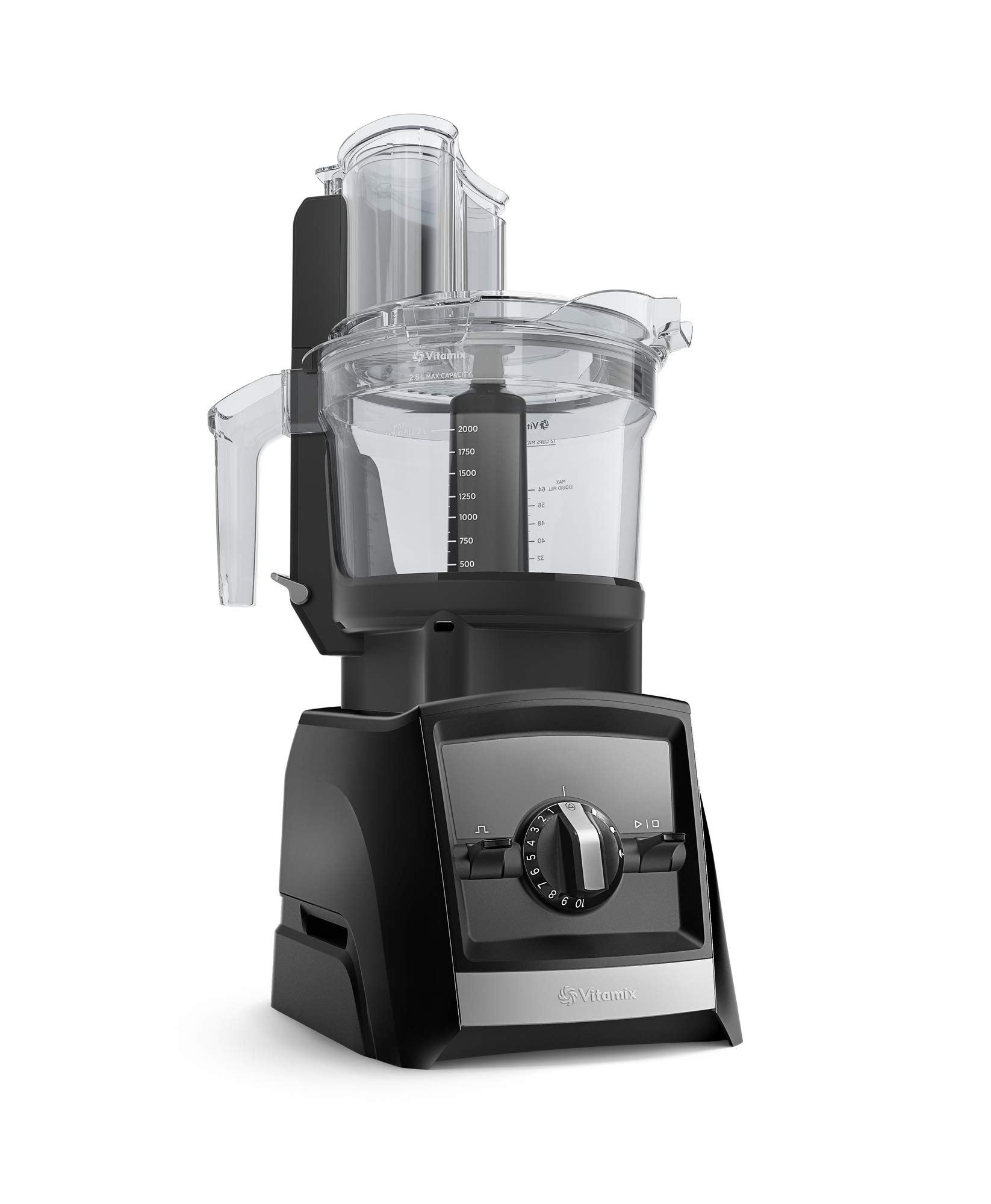 Vitamix 12-Cup Food Processor Attachment with SELF-DETECT™, Compatible with Ascent and Venturist Series, Black