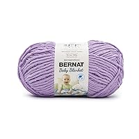 Bernat BABY BLANKET BB Baby Lilac Yarn - 1 Pack of 10.5oz/300g - Polyester - #6 Super Bulky - 220 Yards - Knitting/Crochet