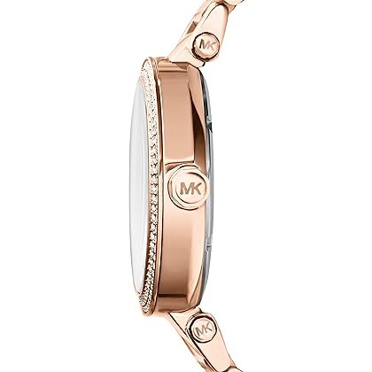 Michael Kors Parker Stainless Steel Watch With Glitz Accents