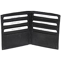 Executive Bi-Fold 12 Cards Coat Wallet BLACK 4102 US
