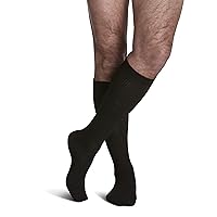 SIGVARIS Men's Casual Cotton 186 Calf High Compression Socks 15-20mmHg (Various Colors and Sizes)