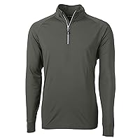 Cutter & Buck Adapt Eco Knit Stretch Recycled Mens Long Sleeve Quarter Zip Pullover