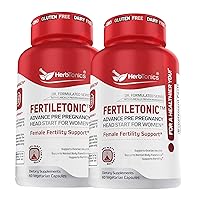 Fertility Supplements for Women to Help Pregnancy & Better Conception + Prenatal Vitamins (60 Count (Pack of 2))