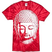 Mens Red Buddha Tie Dye T-Shirt
