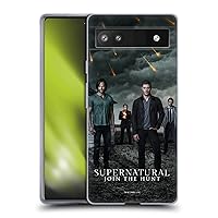 Head Case Designs Officially Licensed Supernatural Season 12 Group Key Art Soft Gel Case Compatible with Google Pixel 6a