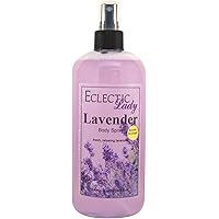 Lavender Body Spray (Double Strength), 16 ounces, Body Mist for Women with Clean, Light & Gentle Fragrance, Long Lasting Perfume with Comforting Scent for Men & Women, Cologne with Soft, Subtle Aroma