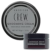 American Crew Men's Grooming Cream (OLD VERSION), Like Hair Gel with High Hold with High Shine, 3 Oz (Pack of 1)