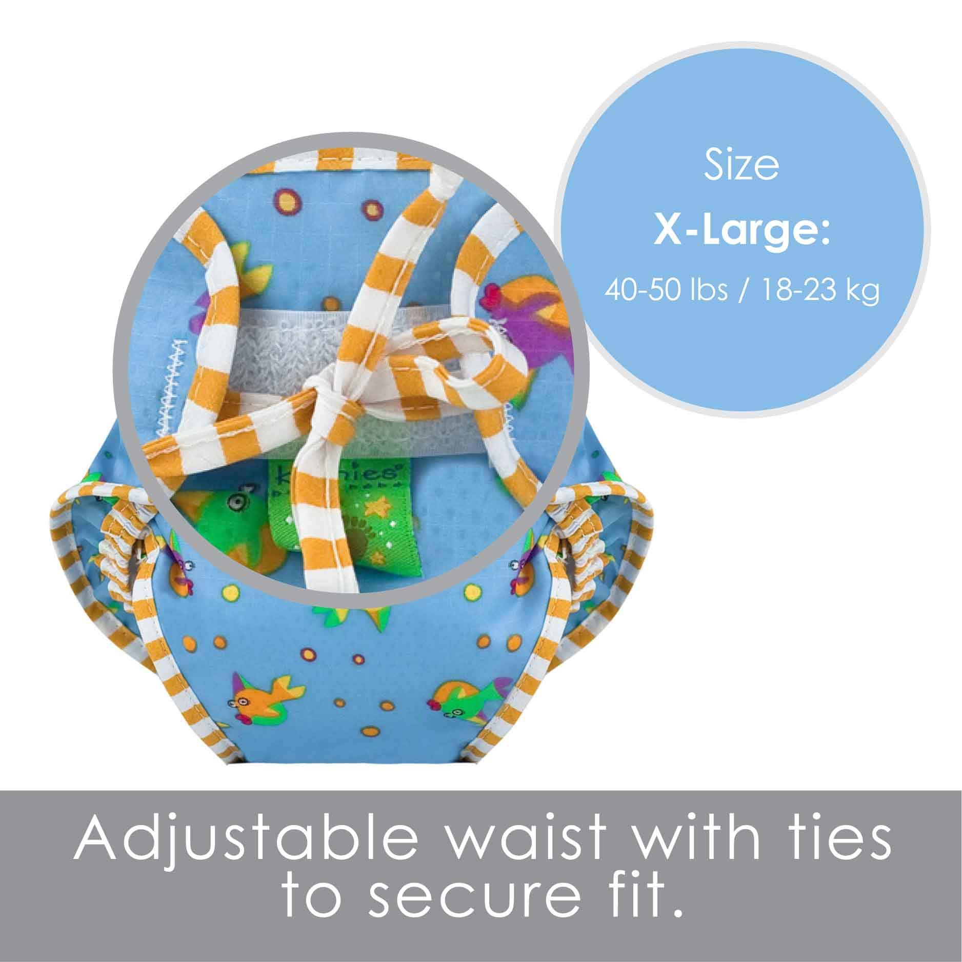 Kushies Swim Diaper, Goldfish Print, X-Large